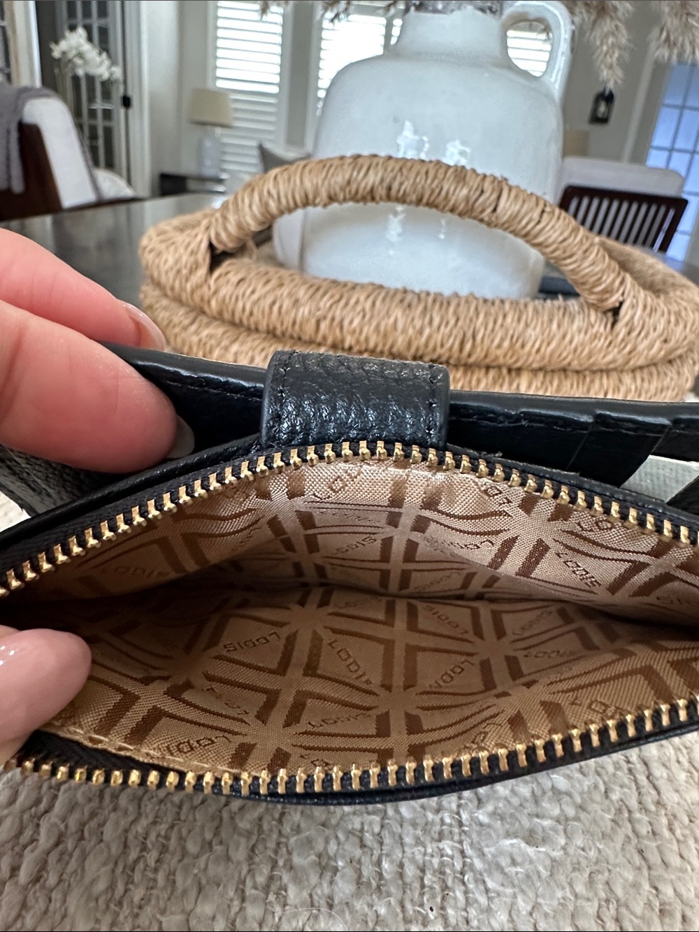 Lodis Black Pebbled Leather Wallet - Picture 8 of 10